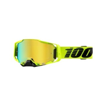 100% OCHELARI 100% ARMEGA Goggle Nuclear Citrus - Gold Mirror Lens