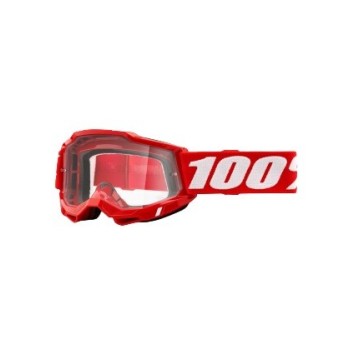 100% OCHELARI 100% ACCURI 2 Red Clear Lens